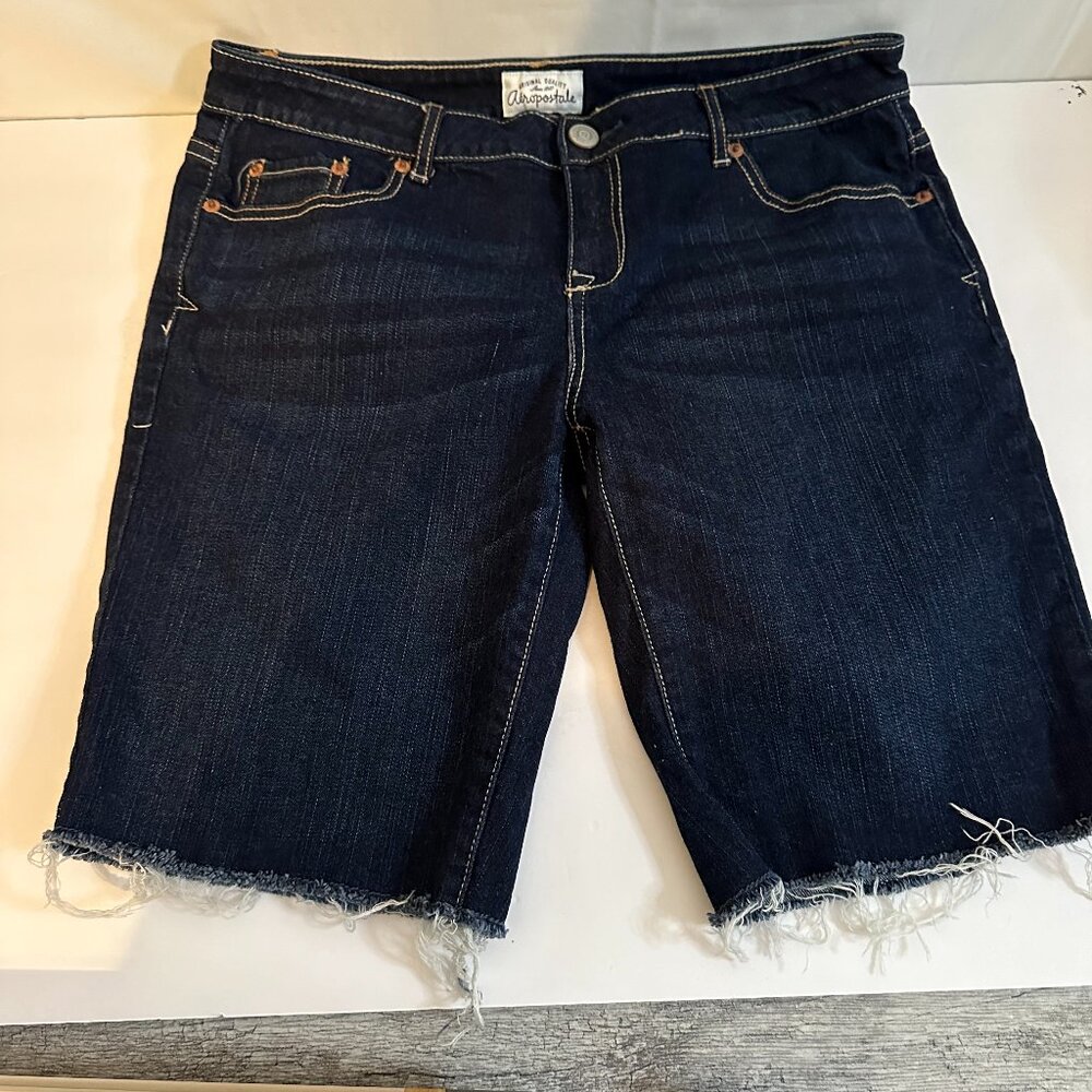 Aeropostale Juniors Size 13/14 JORTS Blue Jean Denim Shorts RN 121726 EUC